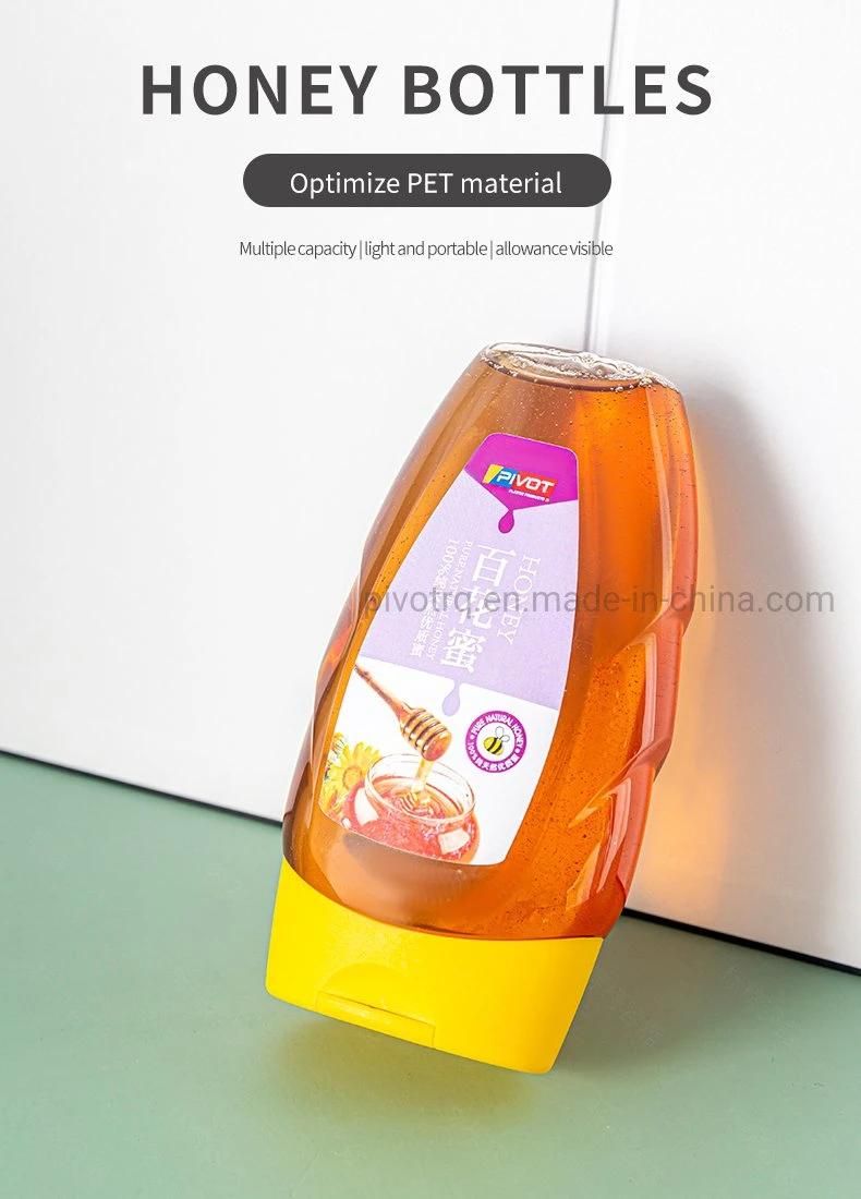 465g Food Grade Pet Honey Squeeze Bottle for Packing Honey Syrup