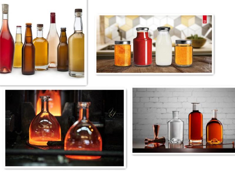 Transparent 500 Ml 700 Ml 750 Ml 1000 Ml Glass Liquor Bottle for Rum Whisky