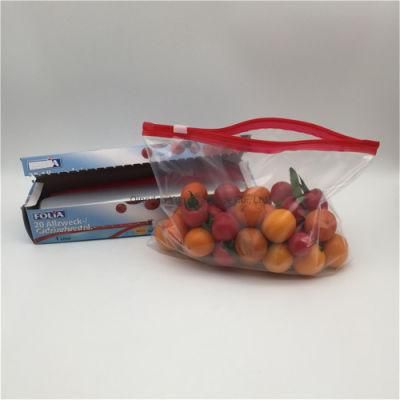 Single Wide Zipper Gallon Easy Open Ziplock Slider Bag in Color Box