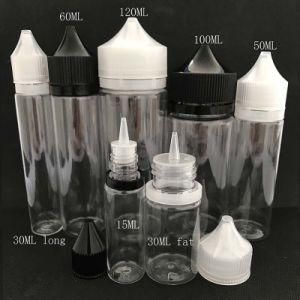 Plastic Pet 10ml 30ml 60ml 100ml Unicorn E Liquid Bottle