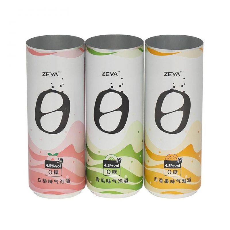 Sleek 355ml Aluminum Beverage Cans with 202 Sot Can Ends