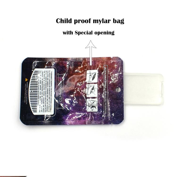 Custom Child Proof Shatter Packaging Concentrate Plastic Packaging Mylar Bag