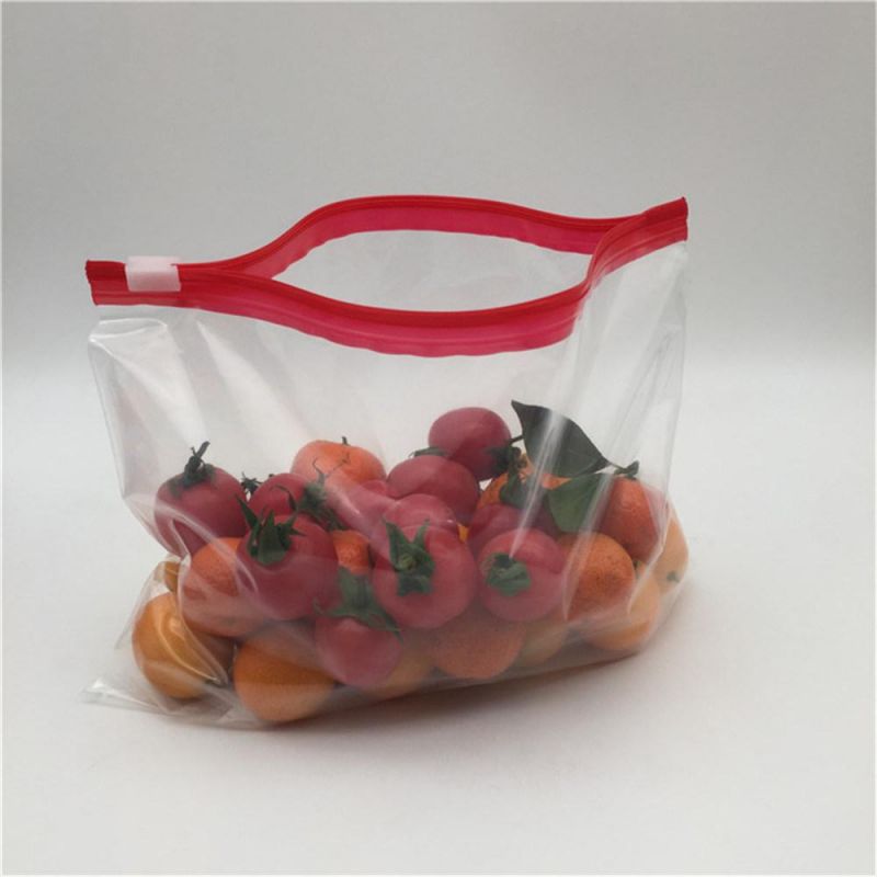 Virgin Material 100% LDPE Food Grade Resealable Quart Slider Bag