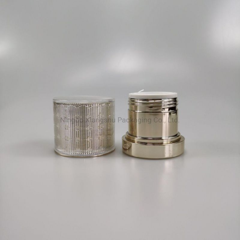 15g 30g50g Acrylic Gold Crystal Cream Bottle Jar for Cosmetic Packaging