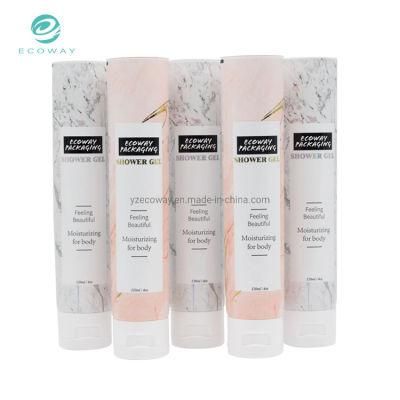 Flip Cap Plastic Laminated Hand Cream Packaging Tubes Custom Logo