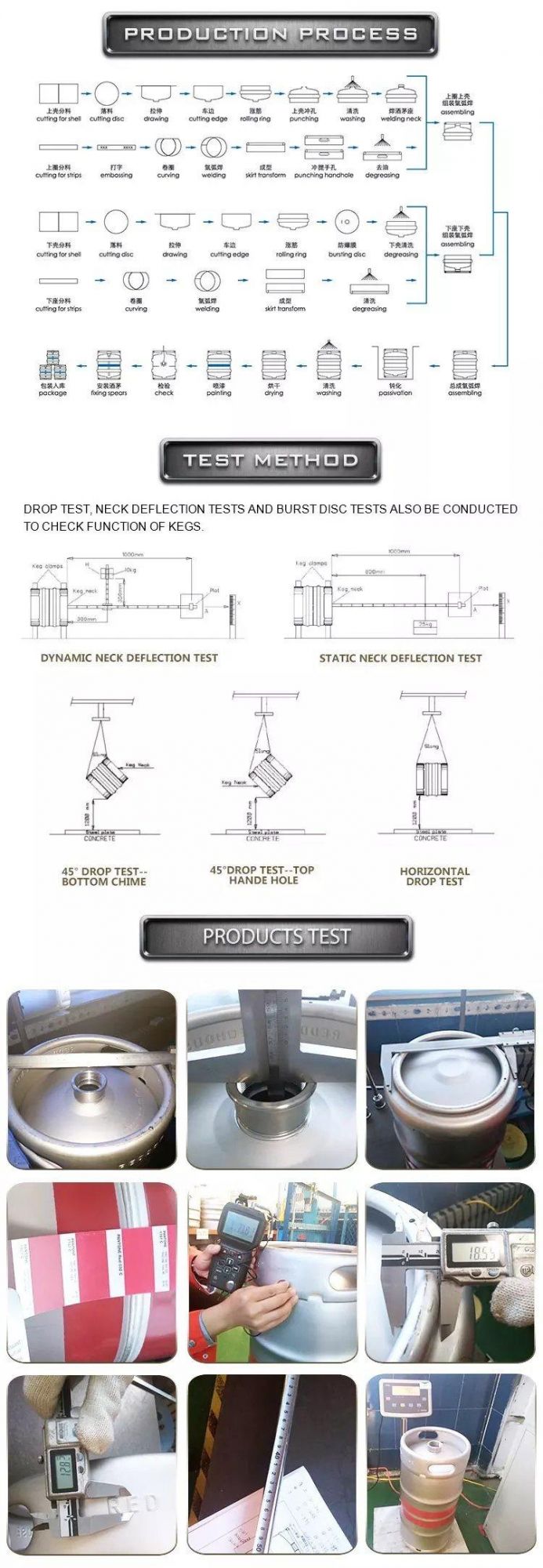 Europe Type 30L 50L 20L Beer Barrels with Coupler