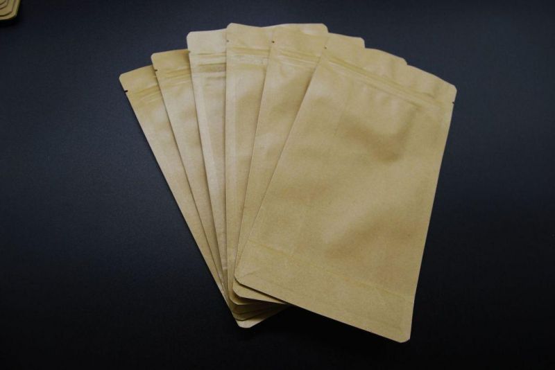 500g/1lb Quad Seal Coffee Bag/1lb Kraft Paper Coffee Bag Food Packaging Pouch