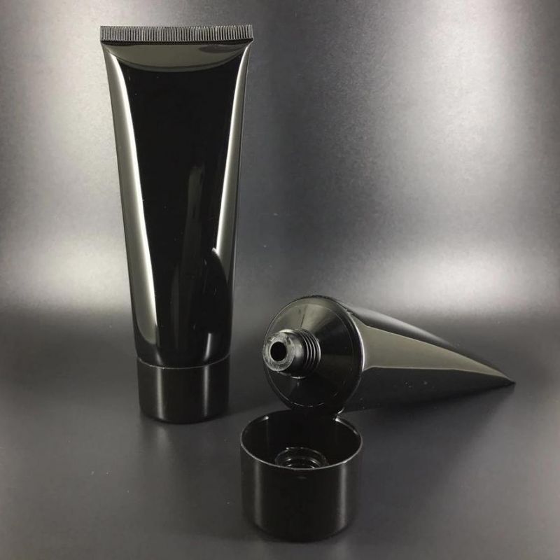 Custom Made Cosmetic Packaging Black 150ml 180ml Roller Ball Plastic Squeeze Tubes