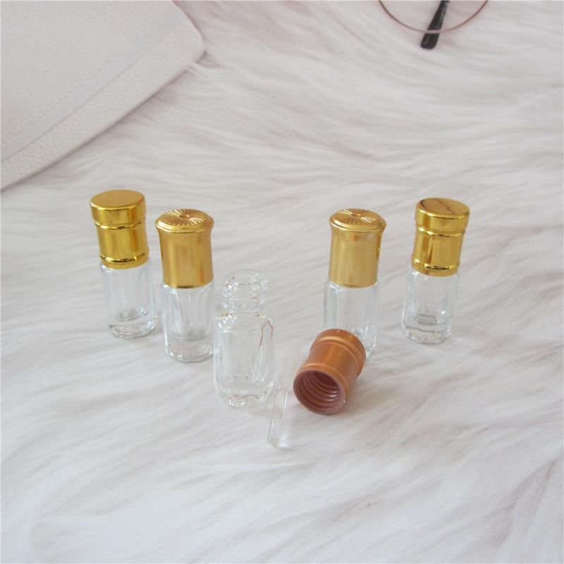 3ml Glass Perfume Essential Oil Octagon Attar Bottle