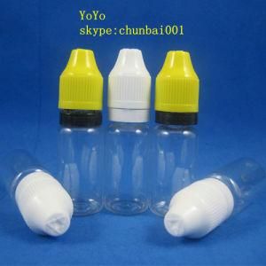 10ml Plastic Dropper Bottle with Childproof Tamper Evident Cap for E-Liquid Oil