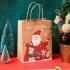 Christmas Large Kraft Gift Bags with Handle, Christmas Goodies Bags Party Decorations for Adults Teens Kids Boys Girls