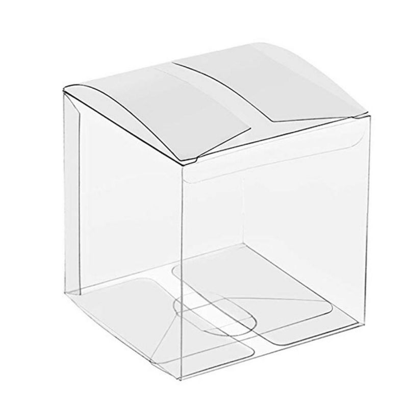 Clear Plastic Transparent Packing Favor Square Gift Boxes