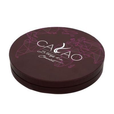 Pdwpacking_Custom Round Make up Cosmetic Eye Shadow Paper Packaging Gift Box with Mirror