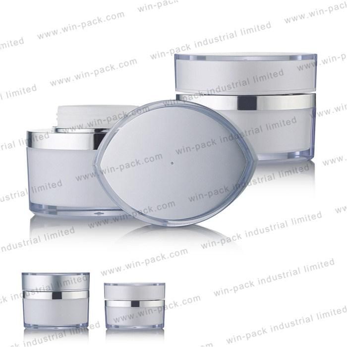 30g 50g High Quality Empty Matte White Clear Acrylic Cream Jar for Cosmetic