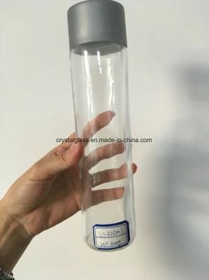 500ml Voss Mineral Water Straight Sided Glass Bottle with Black Plastic Cap