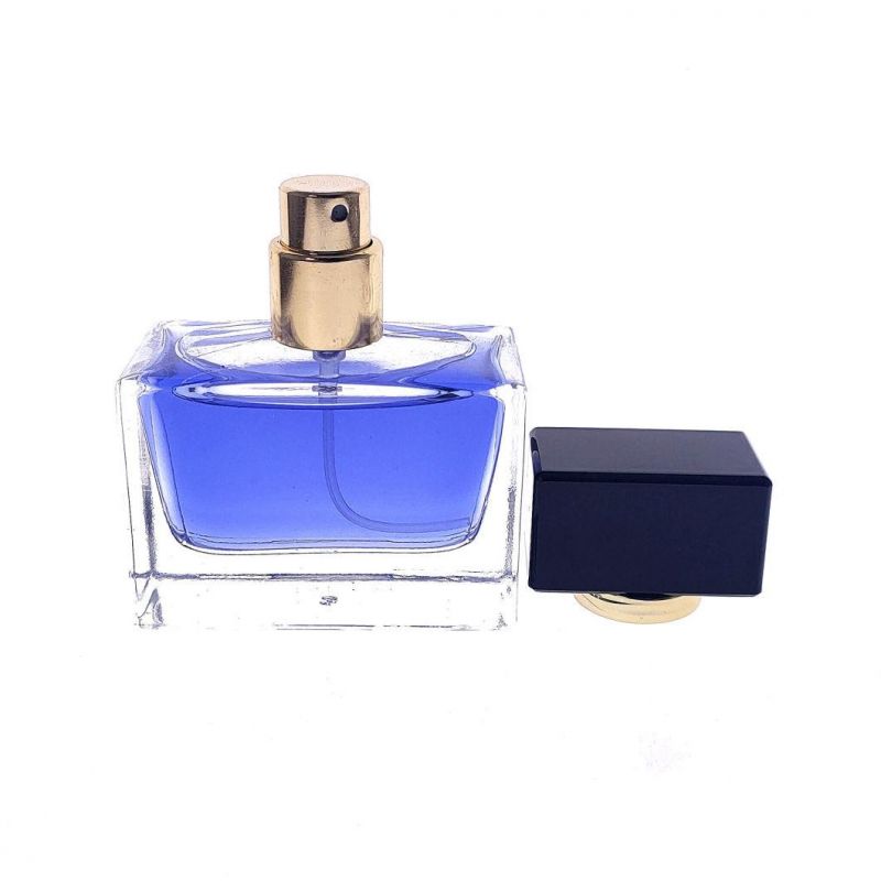 Perfume Bottle 30ml Portable Travel Ink Blue High-End Spray Bottle Glass Perfume Bottle Empty Bottle