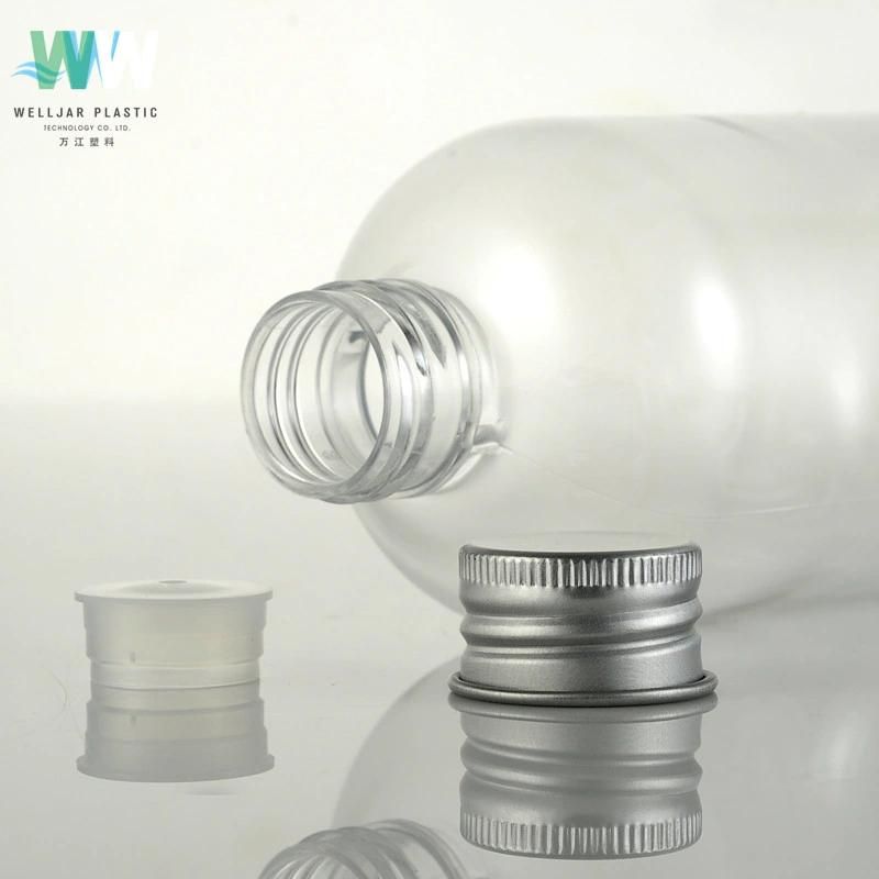 Aluminum Cover Threaded Cap for Transparent Plastic Tube Cosmetic Jar