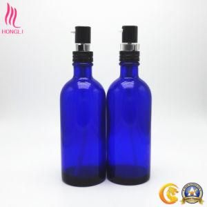 High Quality Blue Spray Pump Glass Bottle