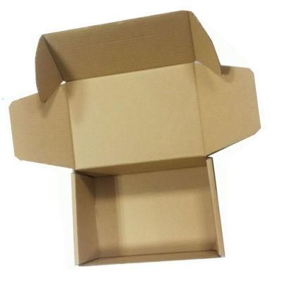 Good Quality Cardboard Brown Paper Box with Black Logo Printing