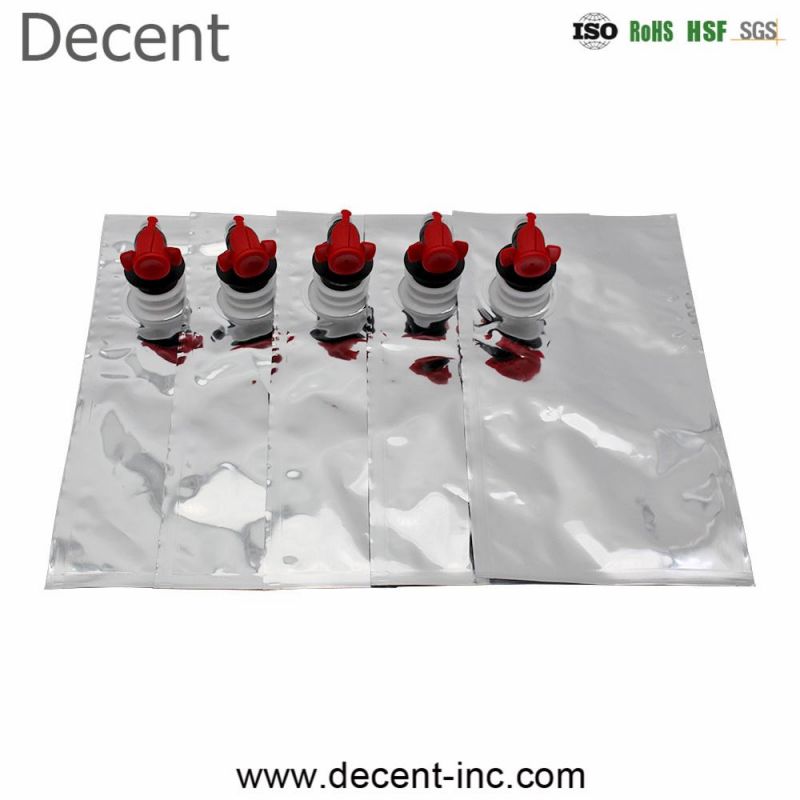 Aluminum Foil Valve Bag in Box for Liquid, Wine, Oil, Water, Juice, Detergent with Tap Valve