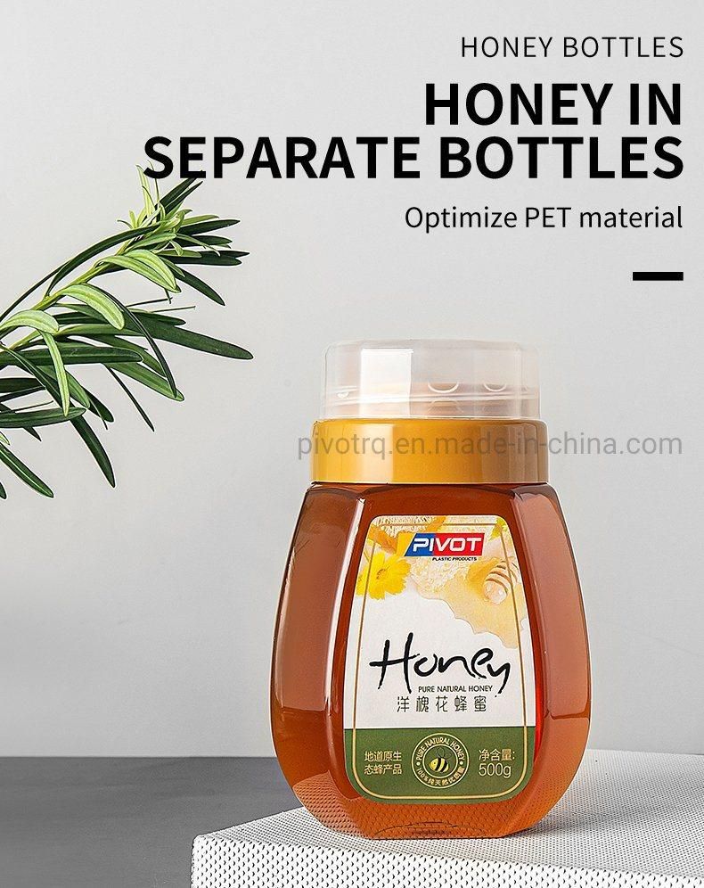 1000g Food Grade Pet Honey Bottle with 58mm Cap for Honey Syrups