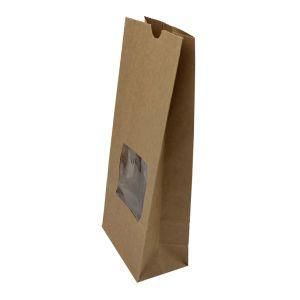 Custom Printed Retail Grocery Brown Kraft Paper Bakery Bags for Bread Food Packing