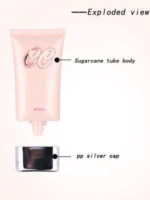 35ml Bioplastic Squeeze Sugarcane Tube Eco-Friendly Cosmetic Tube