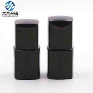 15ml Black Coated Nail Polish Glass Bottle with Black Square Cap