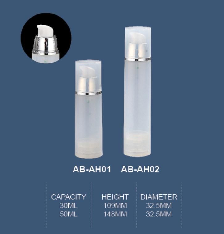 30ml 50ml Transparent Plastic Material Cosmetic Pump Bottle