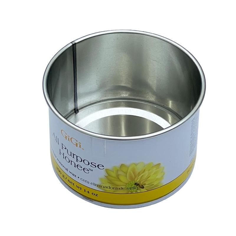 964# Wholesale Print Non-Standard Edge Curl Can Empty Round Tin Cans Food Can with Easy Open Lid