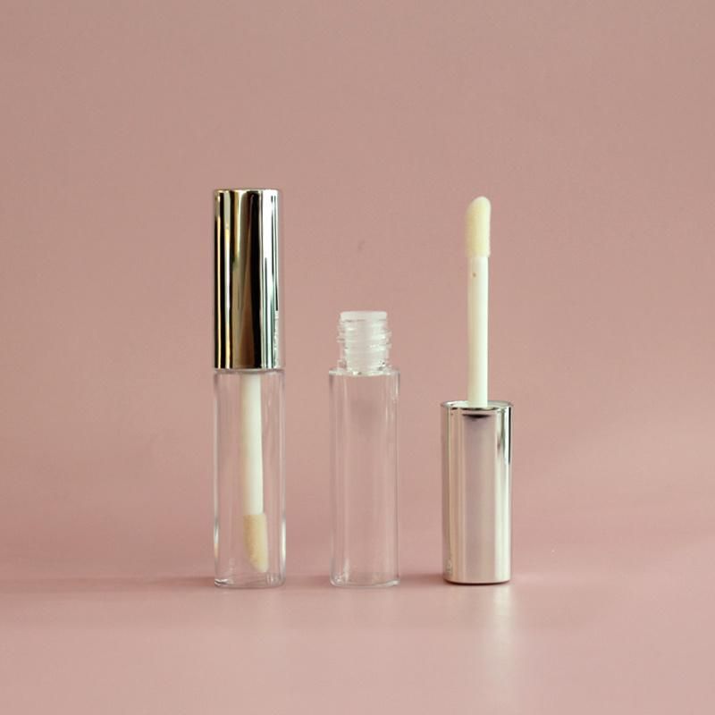 5ml Round Lipgloss Tubes Clear Plastic Makeup Pacakging Lipgloss Containers