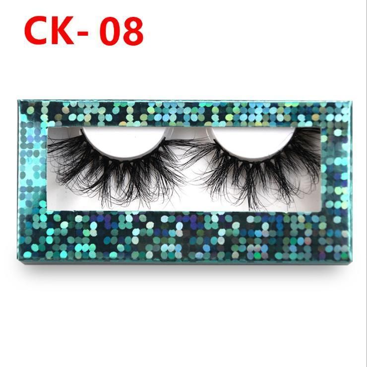 10-Color Eyelash Card Box, New Laser Eyelash Box, a Pair of Window Eyelash Boxes, Eyelash Box Printing Customization