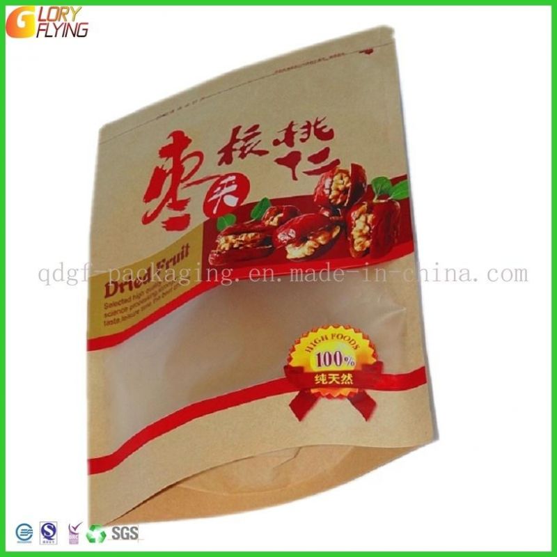 Kraft Paper Plastic Packaging Candy Pouch Food Bag Ziplock Sachet