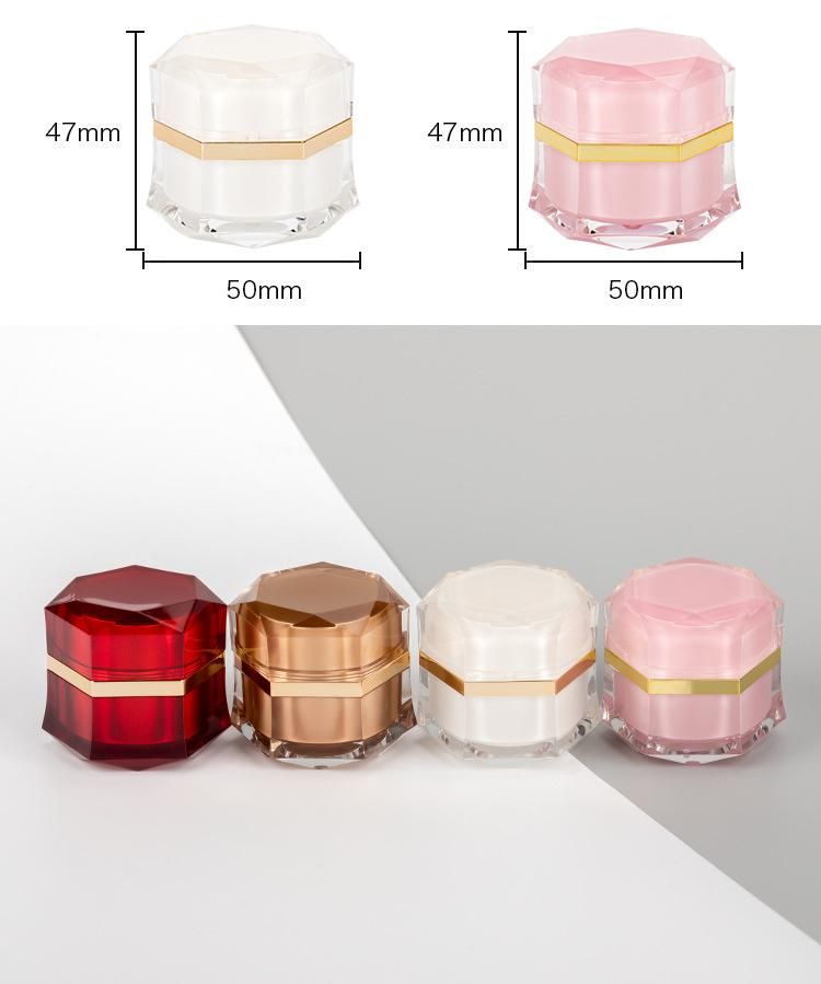 5g 10g Luxury Plastic Empty Cream Jar for Skin Care