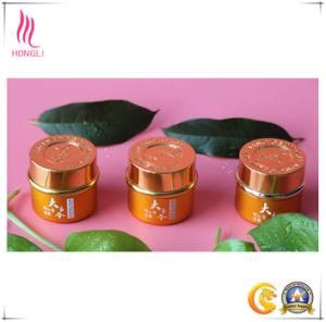 Orange Aluminum Cosmetics Products Packaging Jars Lettering Lid