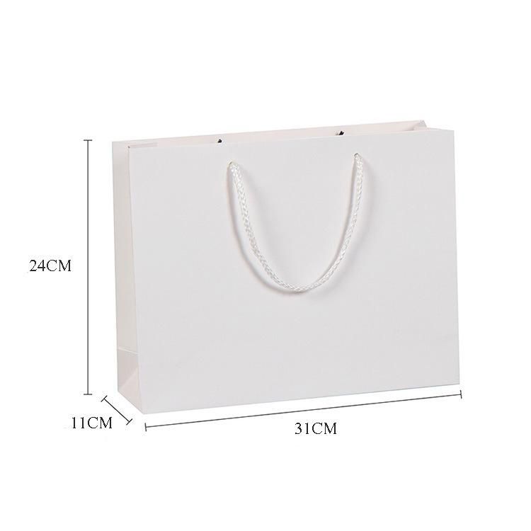 Wholesale White Customized Printed Shopping Packaging Paper Bag