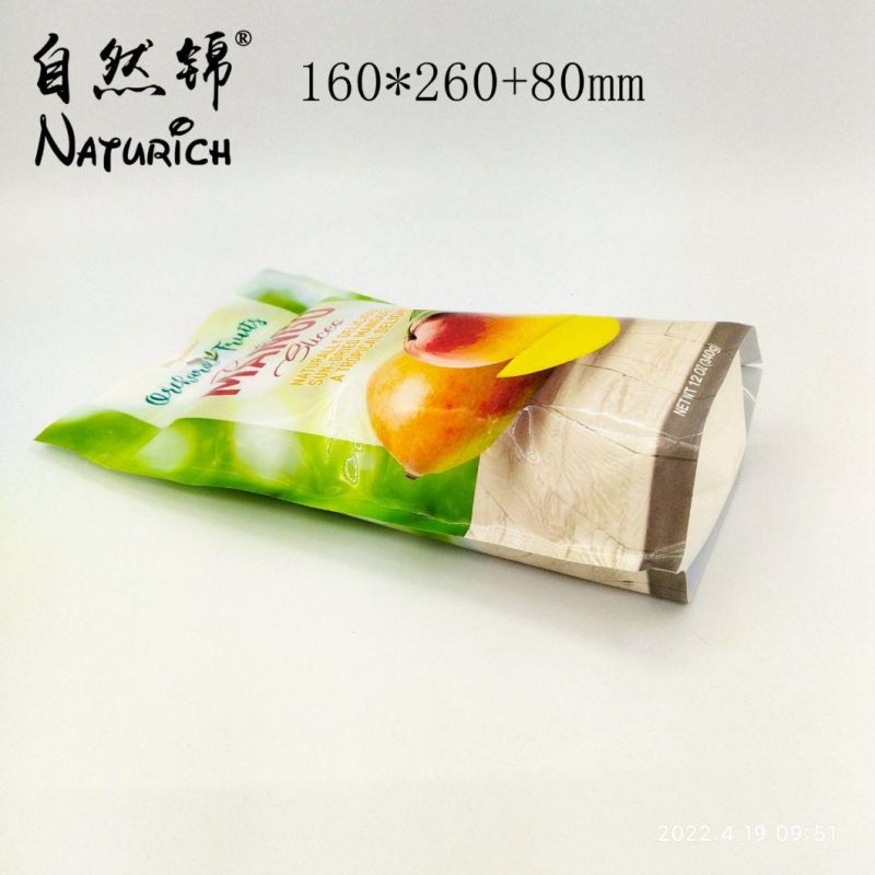 12oz/340g Dried Mango Slices Packaging Bag Recyclable Plastic Zipper Bag