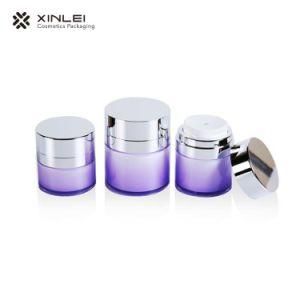 15ml 30ml 50ml Airless Round Jar with Silver Cap