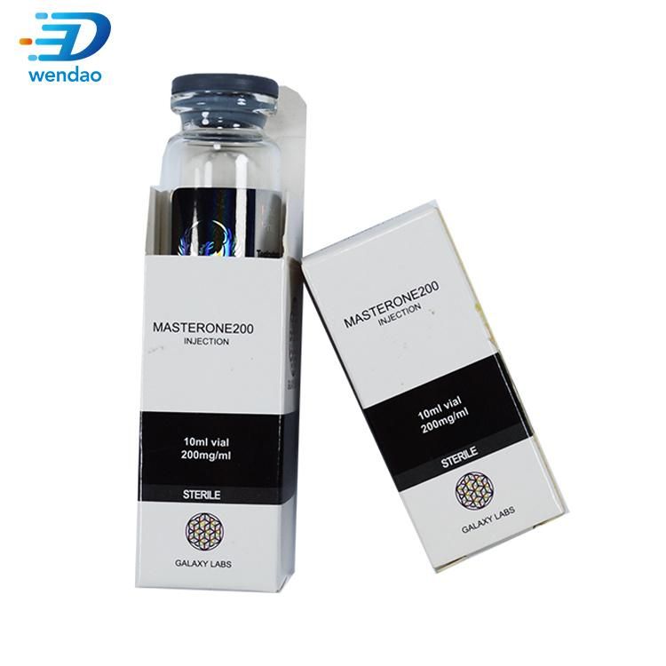 Free Design Custom Printing 10ml Vial Box Label and Vial Paper Sticker, Medical Bottle Labeling Boxes