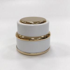 Women Face Care Empty Luxury Cosmetic Aluminum Gold Cap