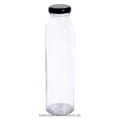 350ml Cold Tea Glass Juice Beverage Bottle Milk Tea Bottle Enzyme Bottle with Lid