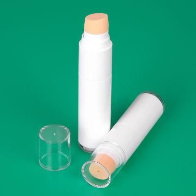 10ml 15ml 20ml 30ml Empty Plastic PETG White Plastic Bottle with Sponge for Cosmeic Product