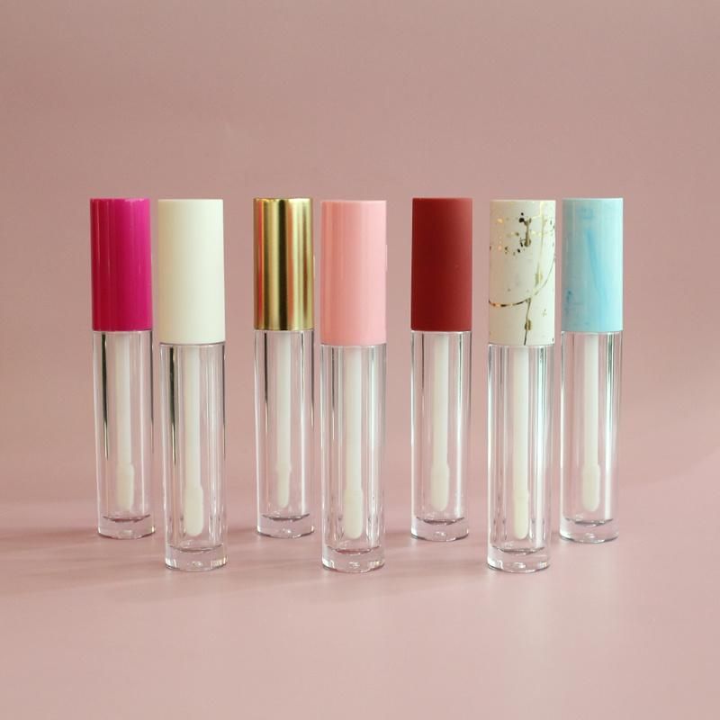 Custom Logo Lip Gloss Container Frosted Lipgloss Tubes with Wands