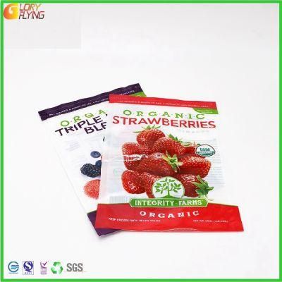 Plastic Flexible Packaging Food Bag with Zipper/Mini Apple Frozen Food Packing Supplier.