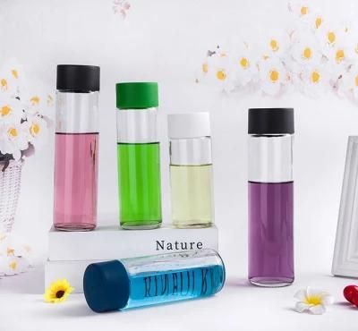 Customized Voss Glass Water Bottles with Plastic Screw Lid