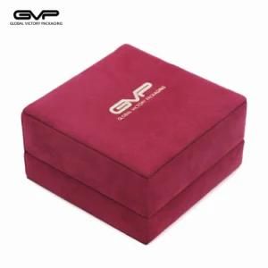 Velvet Red Color Plstic Jewelry Gift Box for Ring