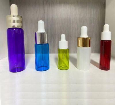 Custom Candy Color Clear Glass Dropper Bottle for Essential Oil Personal Care Cosmetic Perfume Bottle 5-50ml