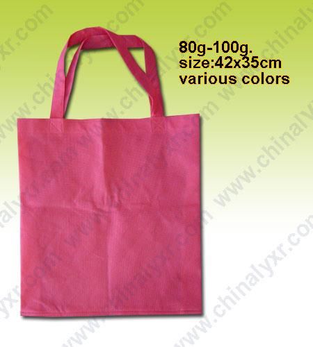 Simple Style Foldable Shopping Bag with Two Long Handle