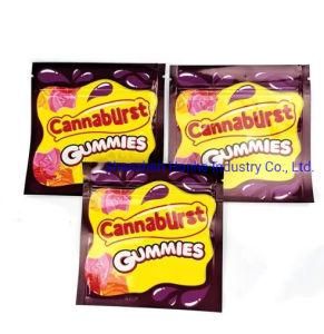 Full Stocks Cannaburst Mylar Bags Empty Medicated Sour Zipper Packaging Cannaburst Bags