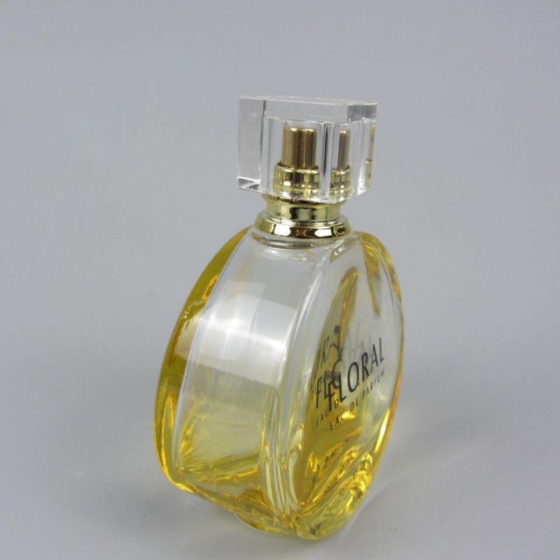 Yellow Gradient Empty 100ml Perfume Glass Bottle